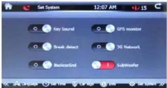 Xomax XM-2DTSBN6210 - System setting - 1