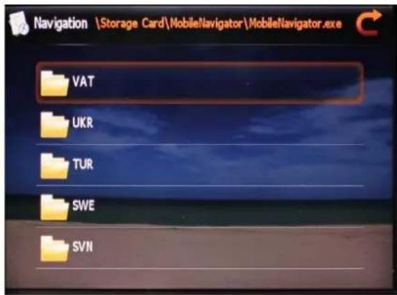Navigation \Storage Card\MobileNavigator\MobileNavigator.exe VAT UKR TUR SWE SVN