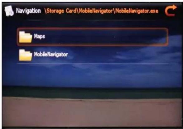 Navigation \Storage Card\MobileNavigator\MobileNavigator.exe Maps MobileNavigator