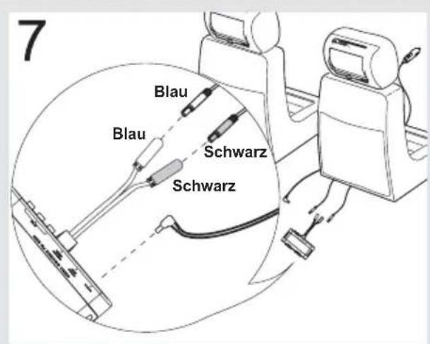 Macrom M-M700HD - Installation des Kopfstützen-Bildschirms - 1