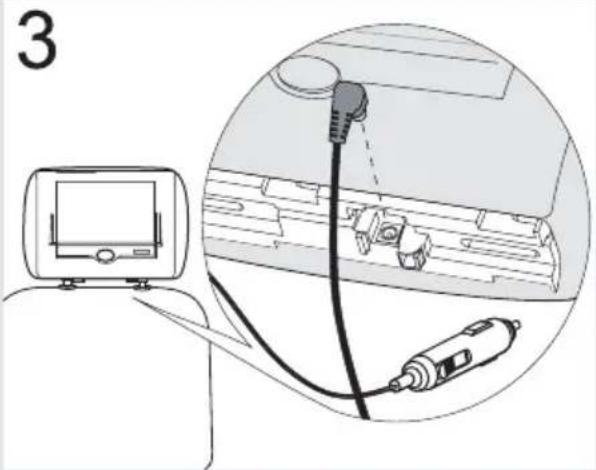 Macrom M-DVD700HD - Installation des Kopfstützen-Bildschirms - 1