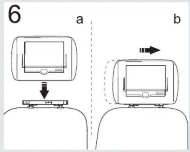 Macrom M-DVD700HD - Arretieren der Metallstützen und Befestigen der Kabel - 1