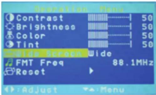 Macrom M-DVD1022RV - Display anpassen - 1