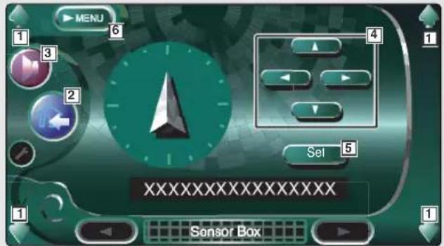MENU 1 2 3 4 5 Set XXXXXXXXXXXXX Sensor Box
