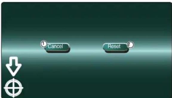 ① Cancel Reset ②