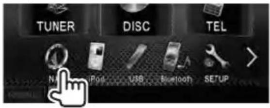 TUNER DISC TEL N iPod USB Bluetooth SETUP