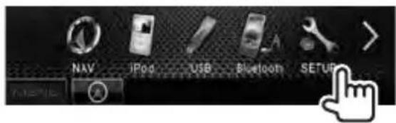 NAV iPod USB Bluetooth SETUP