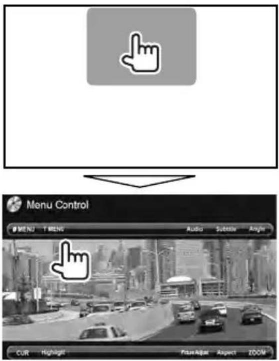 Menu Control MENU T MENG Audio Subtotal Angle CUR Highlight PictureAdjust Aspect ZOOM