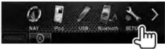 NAV iPod USB Bluetooth SETUP