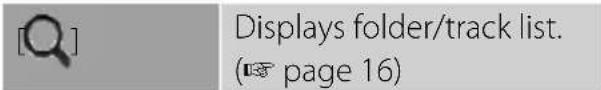 [O] Displays folder/track list. ( page 16)