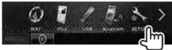 NAV iPod USB Bluetooth SETUP