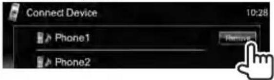 KENWOOD DDX6051BT - Löschen eines registrierten Bluetooth-Geräts - 1
