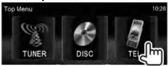 Top Menu 10:28 TUNER DISC TEL