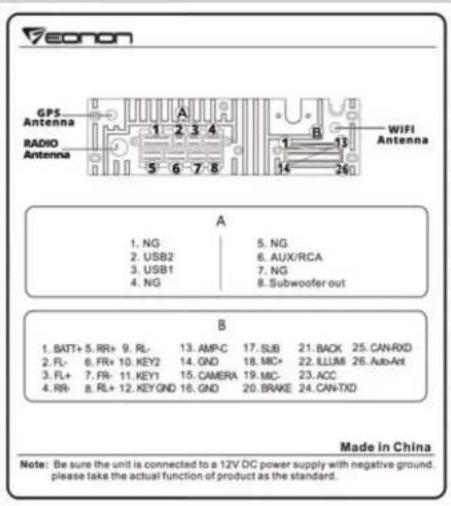 Eonon GA2162 - Wiring diagram - 2
