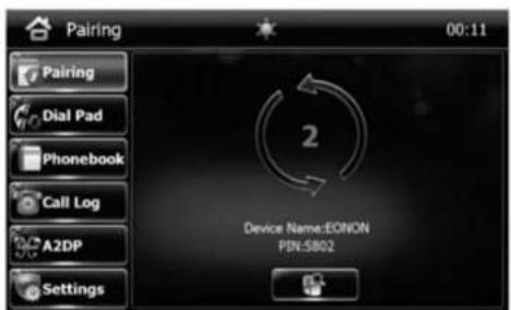 Eonon D5152 - Matching Steps for Mobile Phone and Host Bluetooth - 4