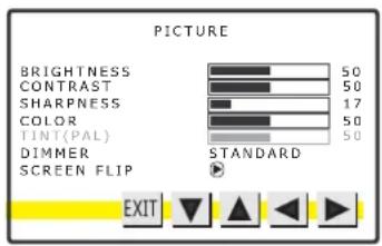 Camos CNT-701 - PICTURE SETTING MENIOOFF - 1