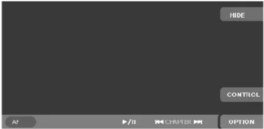 HIDE CONTROL AF ▶/II ▶ CHAPTER ▶ OPTION