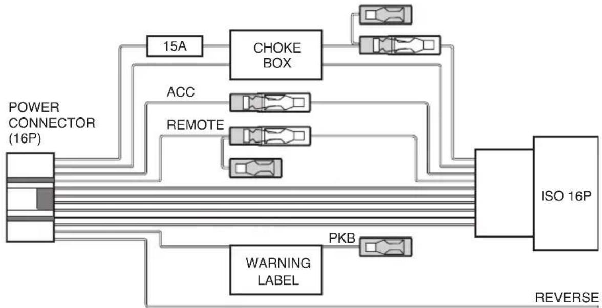 CLARION VRX578RUSB - Power supply lead - 1