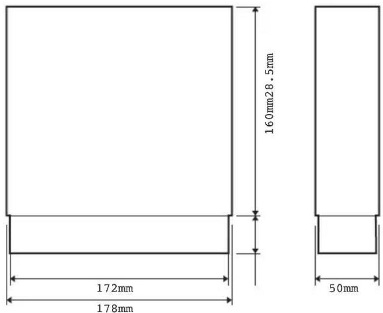 160mm28.5mm 172mm 178mm 50mm