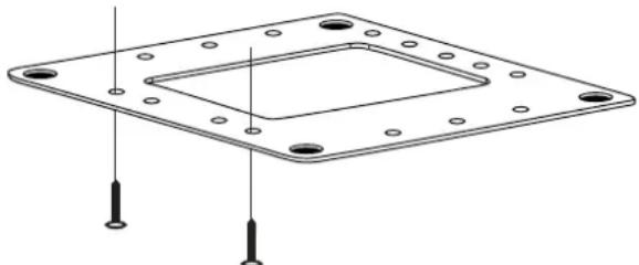 CLARION OHM1588VD - Die Deckenplatte und Kabel installieren - 1