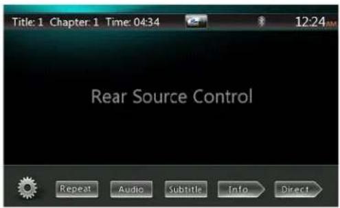 Title: 1 Chapter: 1 Time: 04:34 12:24 AM Rear Source Control Repeat Audio Subtitle Info Direct