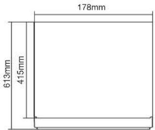178mm 613mm 415mm