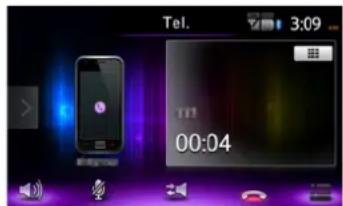 CLARION FX504E - Bildschirm während eines Telefonats - 1