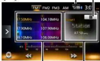 FM1 FM2 FM3 AM 3:0 87.50MHz 104.10MHz 87.90MHz 107.90MHz 88.10MHz 108.00MHz 67.50 MHz 100 104 87.50 MHz 100 104