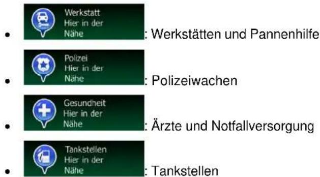 Werkstatt Hier in der Nähe : Werkstätten und Pannenhilfe Polizei Hier in der Nähe : Polizeiwachen Gesundheit Hier in der Nähe : Ärzte und Notfallversorgung Tankstellen Hier in der Nähe : Tankstellen