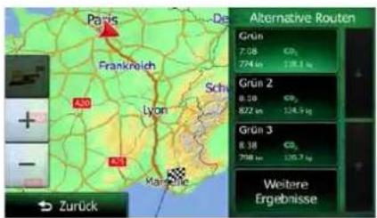 Paris Frankreich Schl. Lyon Karl Zurück Alternative Routen Grün 7:08 CO₂ 1744 gm 138.1 kg Grün 2 8:38 CO₂ 822 gm 134.9 kg Grün 3 8:38 CO₂ 798 gm 135.7 kg Weitere Ergebnisse