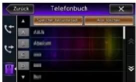 Zuruck Telefonbuch Speicher herunterlad Ate loscher A B C D Busn