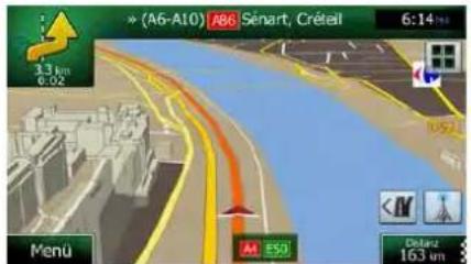 → (A6-A10) A86 Sénart, Créteil 6:14 3.3 km 6.02 Menu E50 Delaz 163 m