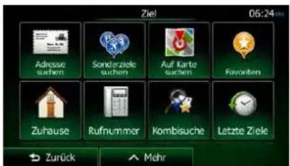 Ziel 06:24 Adresse suchen Sonderziele suchen Auf Karte suchen Favoniten Zuhause Rufnummer Kombisuche Letzte Ziele → Zurück ↑ Mehr