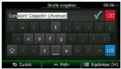 Straße eingeben 06:06 Constant Coquelin (Avenue) 1.23 Zurück Mehr Ergebnisse (34)