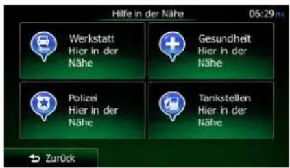 Hilfe in der Nähe 06:29 Werkstatt Hier in der Nähe Gesundheit Hier in der Nähe Polizei Hier in der Nähe Tankstellen Hier in der Nähe Zurück