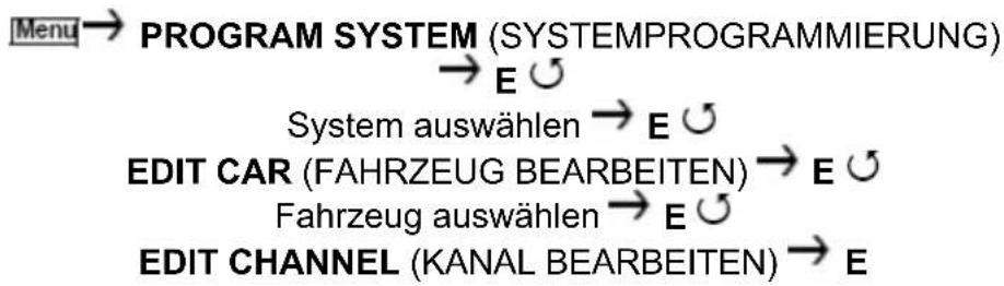 ALBRECHT AE 230 H - Bearbeiten des Kanals eines Fahrzeugs - 1