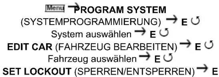 ALBRECHT AE 230 H - Sperren eines Fahrzeugs - 1