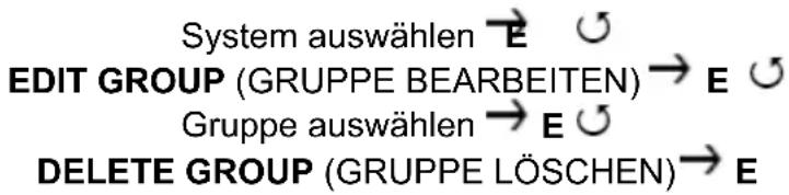 ALBRECHT AE 230 H - Löschen von Gruppen - 1