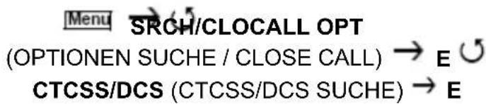 ALBRECHT AE 230 H - Suche nach CTCSS/DCS Codes - 1