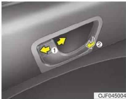 KIA Optima PHEV (2017) - Operating door locks from inside the vehicle - 1