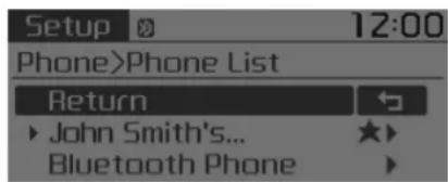 KIA Optima PHEV (2017) - Phone List - 11