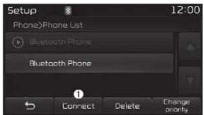 KIA Optima PHEV (2017) - Paired Phone List - 1