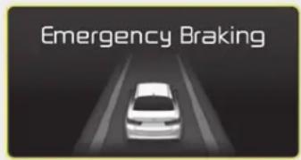 KIA Optima PHEV (2017) - Emergency braking ( 3^rd warning) - 1