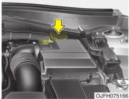 KIA Optima PHEV (2017) - Checking the brake fluid level - 1