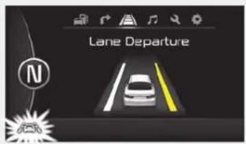 KIA Optima PHEV (2017) - WARNING - LDWS Alert - 3