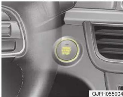 KIA Optima PHEV (2017) - Illuminated ENGINE START/STOP button - 1