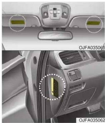 KIA Optima PHEV (2017) - Adding equipment to or modifying your air bag-equipped vehicle - 1