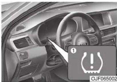 KIA Optima PHEV (2017) - TIRE PRESSURE MONITORING SYSTEM (TPMS) (IF EQUIPPED) - 1