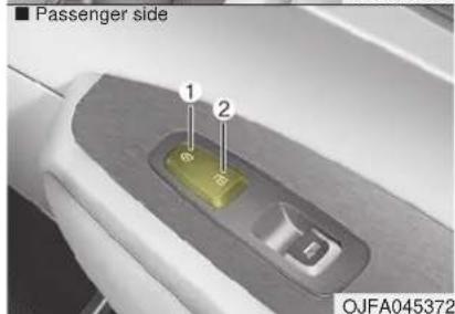 KIA Optima PHEV (2017) - Operating door locks from inside the vehicle - 3