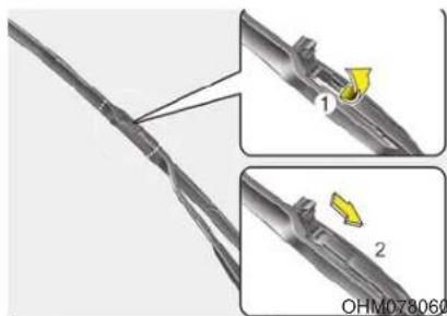 KIA Optima PHEV (2017) - CAUTION - Wiper arms - 1